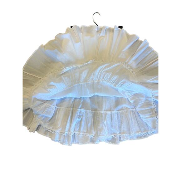 Charming Odille Anthropologie White Tiered Ruffle Skirt - Size 0 - Picture 5 of 8